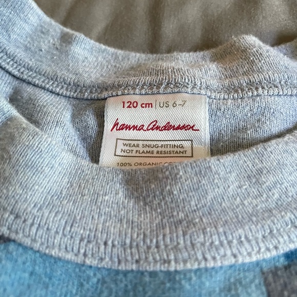 Hanna Andersson blue camo pajamas size 6-7 - Picture 4 of 5